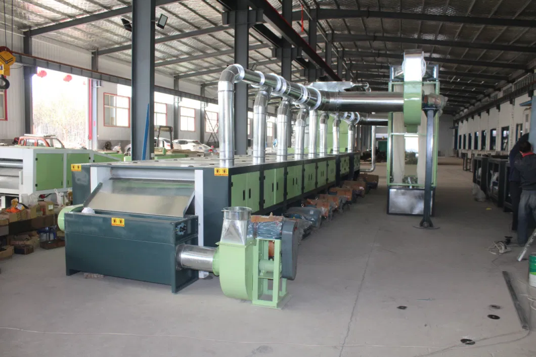 Complete Textile Waste Production Line (recylcing, opening, blending, carding) . Cotton Machine, Waste Machine, Recycling System Cotton Ginning Machinery