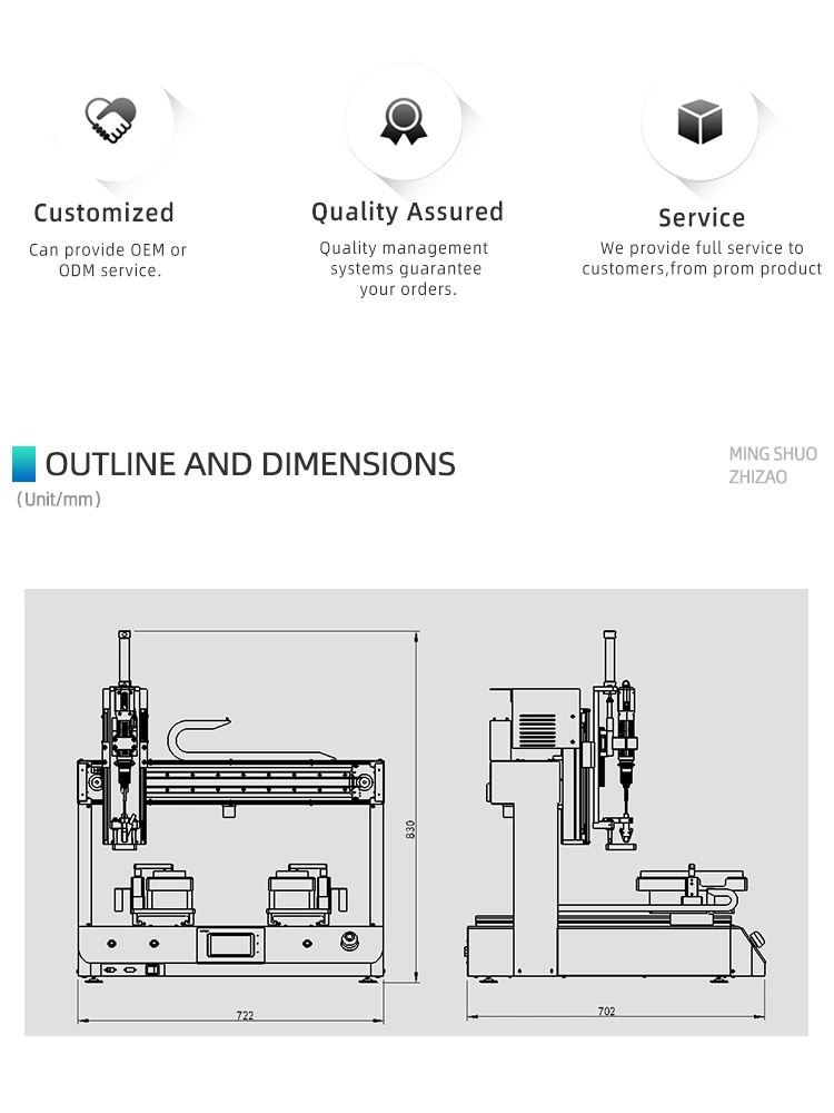 Desktop Screw Blowing Feeding Robotic Fastening Machine with Enclosure and Curtain Sensor/Electric Tool/Automatic Feeder/Fastening Robot